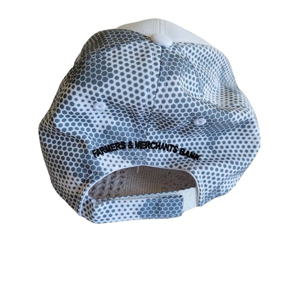 Trucker Hat White Farmers and Merchants Bank Polo Baseball Cap Hat LH8147 - Picture 4 of 6